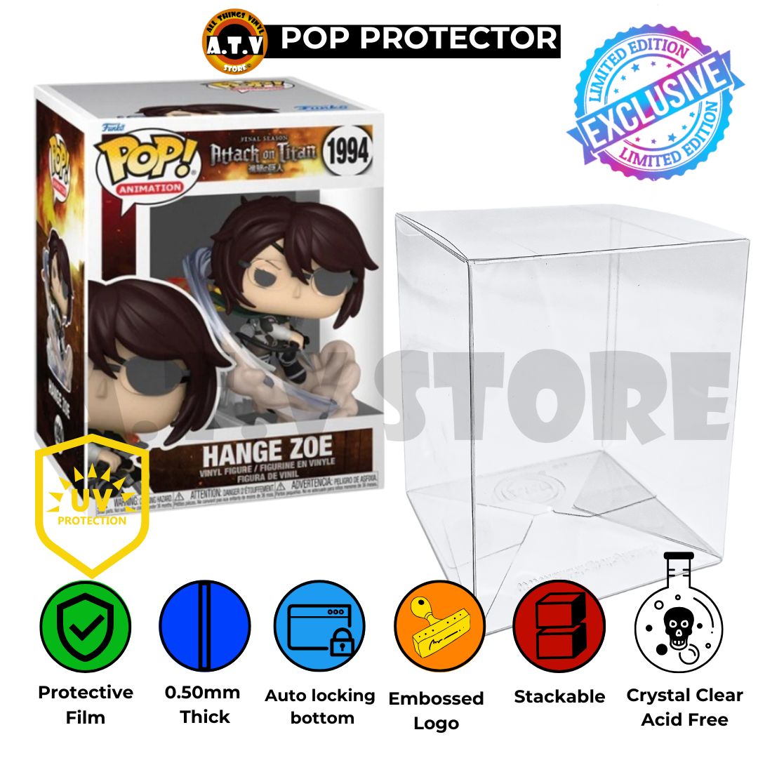 Hange Zoe 1994 Funko Pop Protector Attack on Titan ATV 0.50mm UV Case