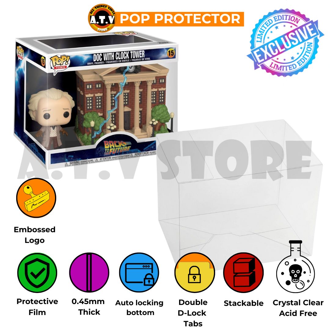 Doc with Clock Tower Pop Town ATV Protector