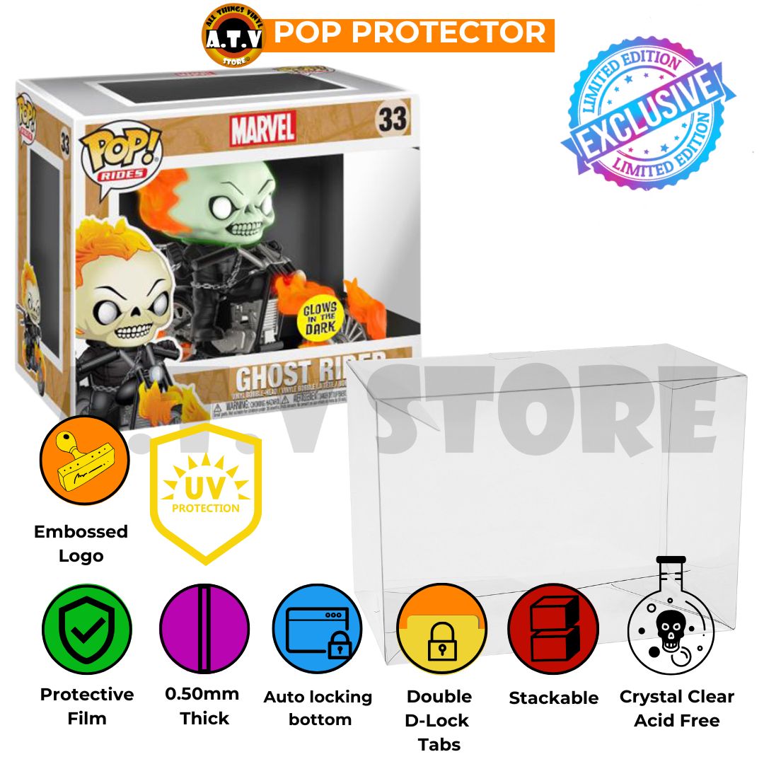 Ghost Rider Glow in the Dark Pop Ride Protector