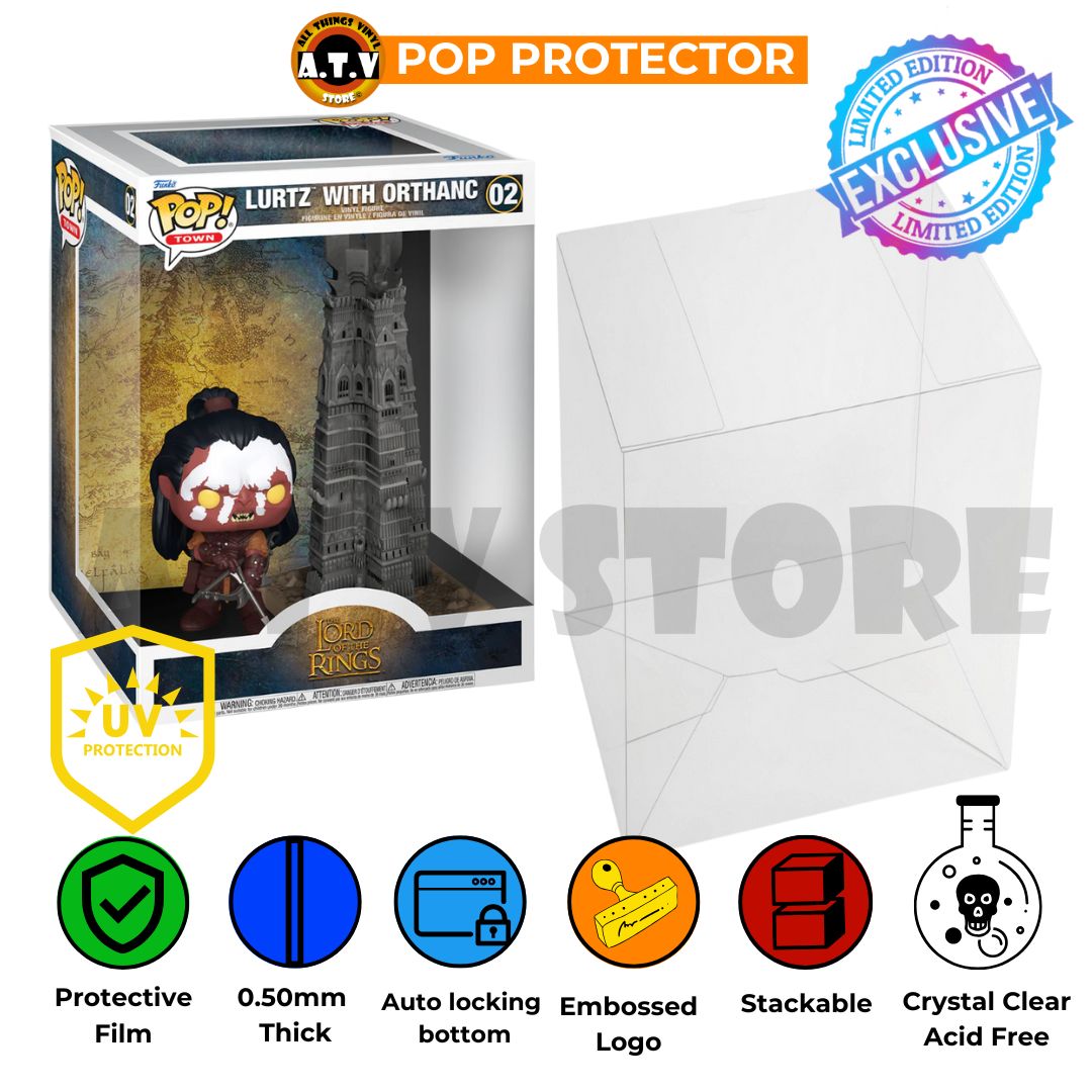 Lurtz with Orthanc Pop Town Funko UV Protector ATV