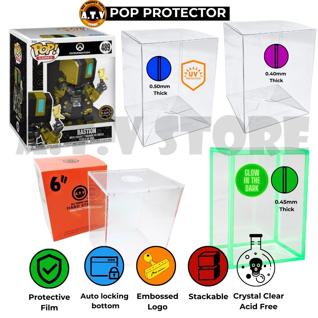 Funko Pop Bastion 489 with ATV Pop Protectors