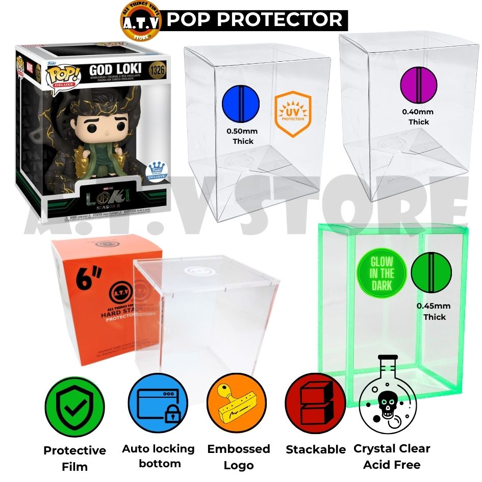God Loki 1326 Funko Pop Protector ATV 6 Inch Case