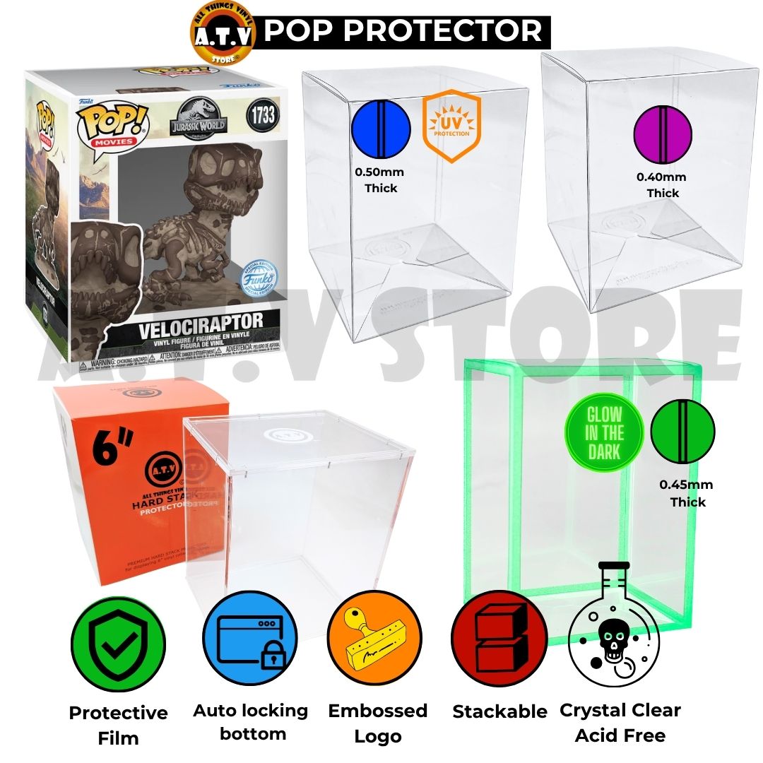 Jurassic World Velociraptor 1733 Fossil Funko Pop Protector ATV