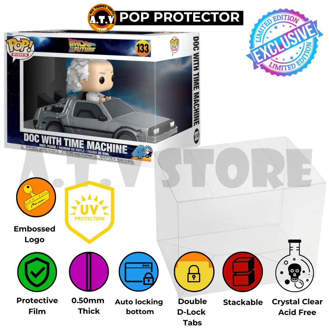 X-Large Pop Ride Protector - Doc with Time Machine