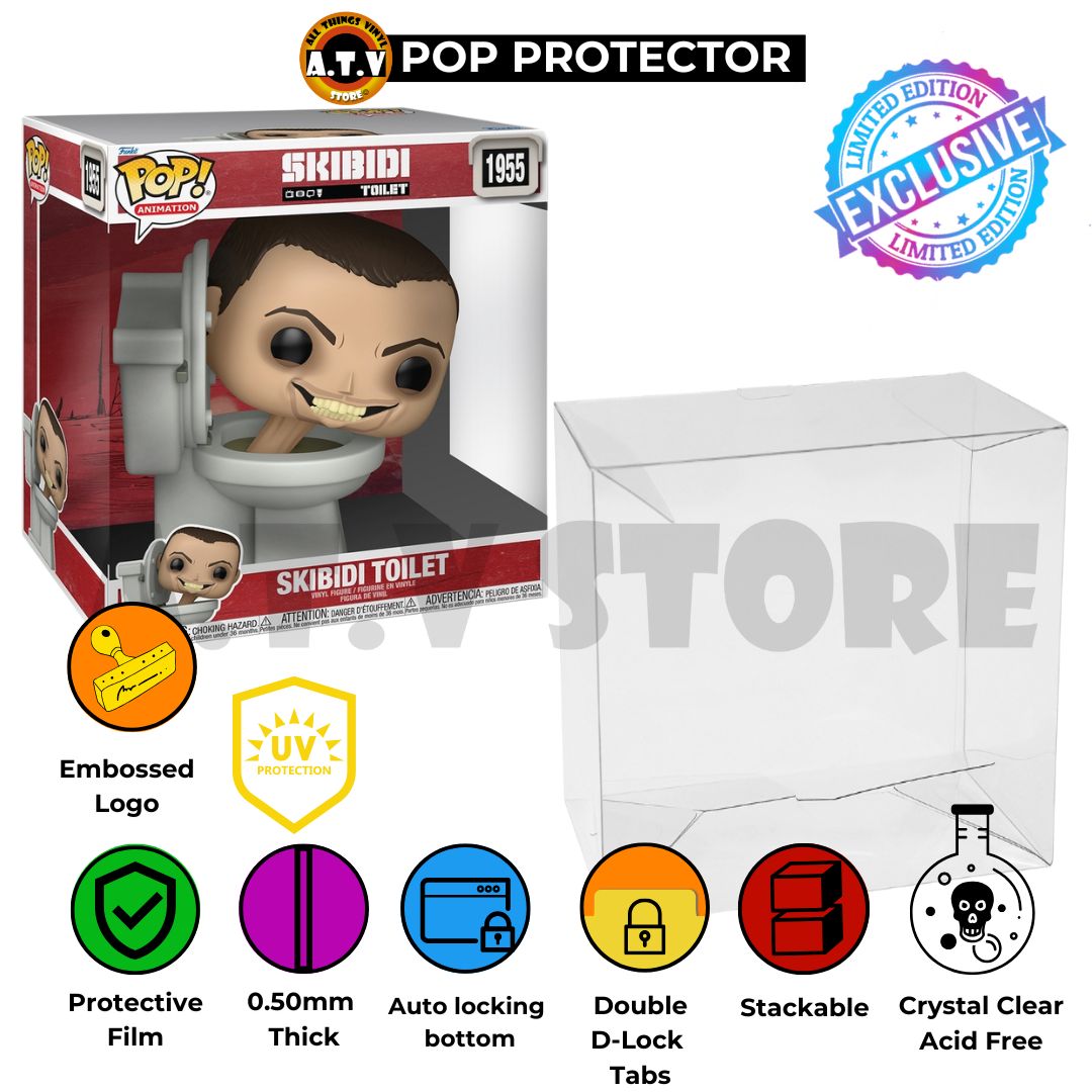 Skibidi Toilet Funko Pop 10 Inch Protector ATV UV