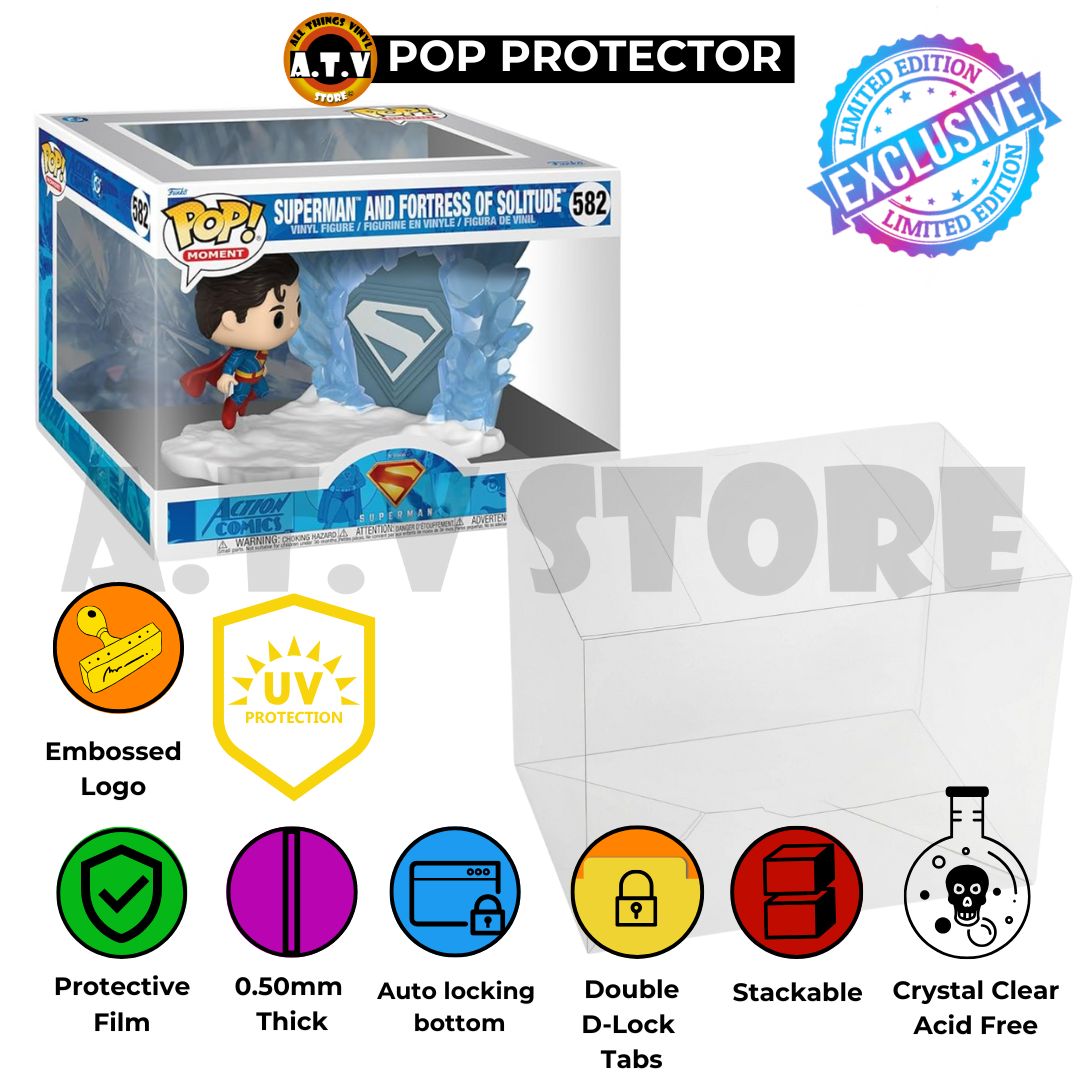 Superman Fortress of Solitude Funko Pop Moment Protector ATV