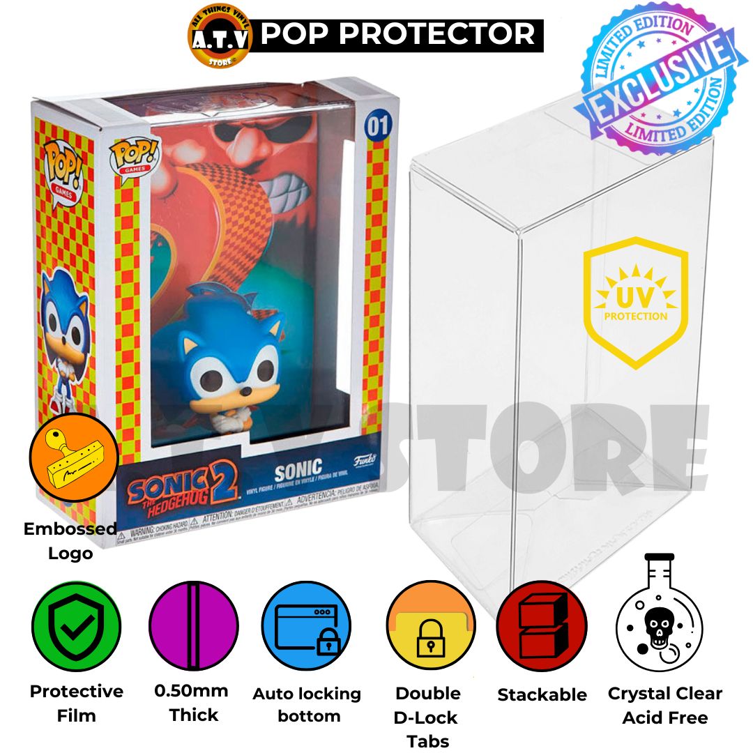Sonic the Hedgehog Game Cover Pop Protector ATV UV