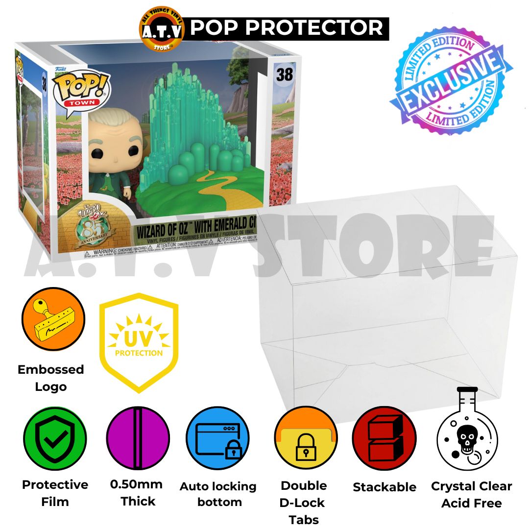 Wizard of Oz with Emerald City 38 Funko Pop Town ATV UV Protector